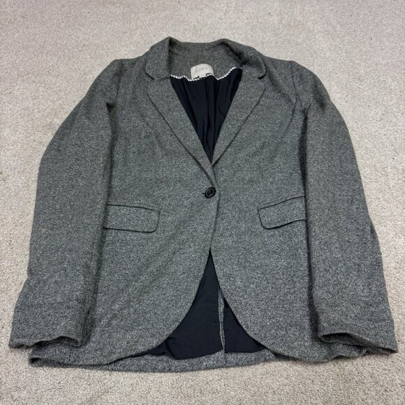 Loft Jacket Women’s Gray Long Sleeve Size 4 - Picture 1 of 11
